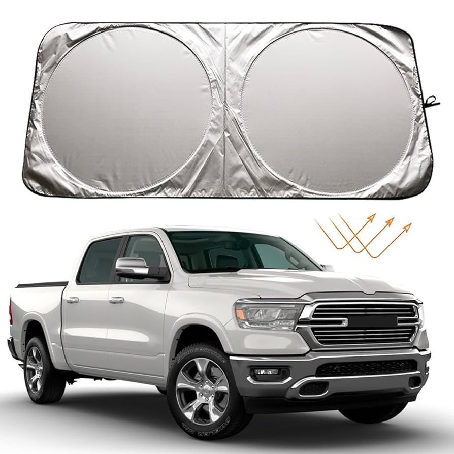 Amazon.com: XHRING Windshield Sun Shade Sunshade for Dodge
